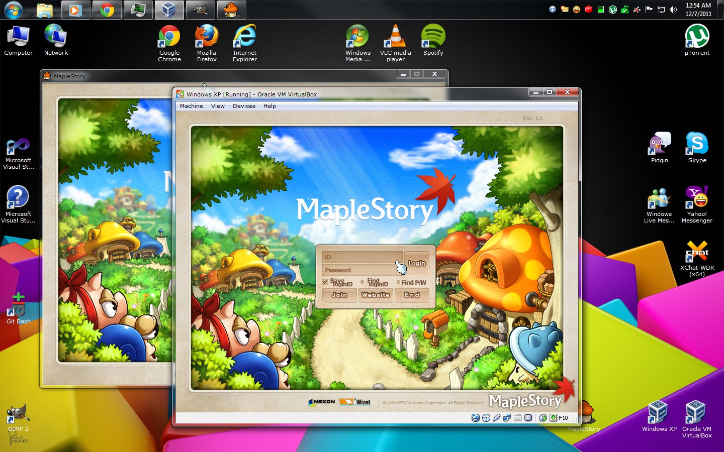 Maplestory download and installation software