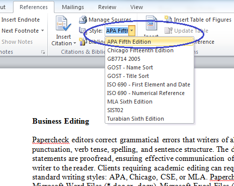 Insert References In Word Document